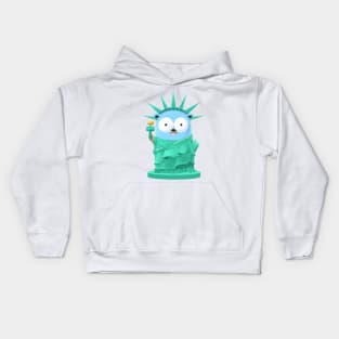 Golang Gopher Go Liberty Kids Hoodie